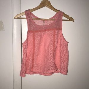 Summer crush Free People eyelet top NWOT